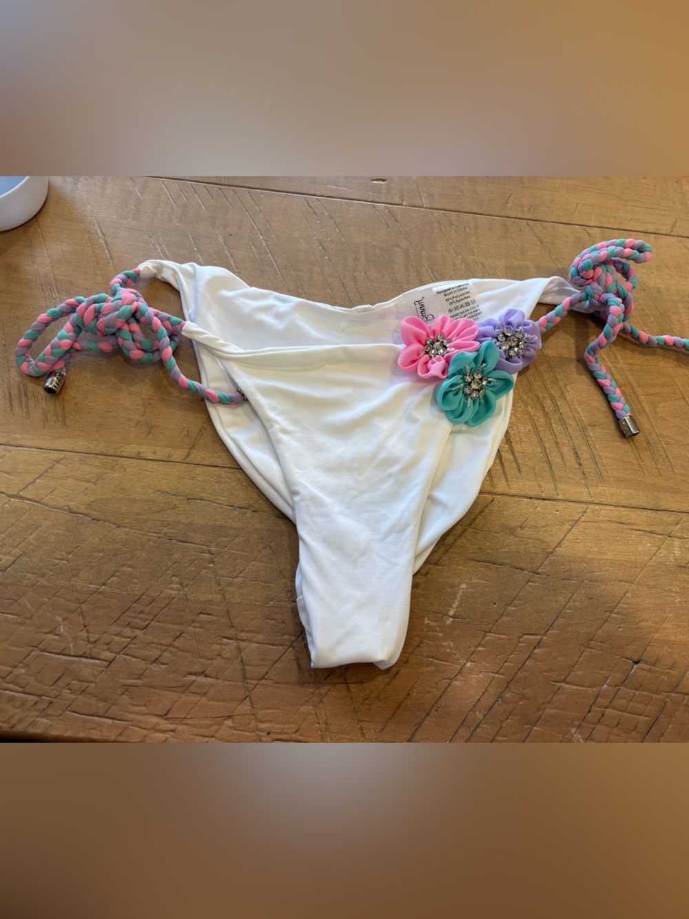 Beach Bunny Swimwear Bikini Bottom Size M Beach Vacation Floral